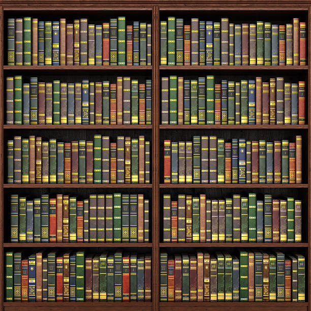 istock Bookshelf full of books background. 505793098