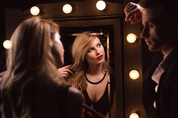 istock Mirror reflection of elegant lover 505795230