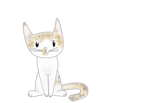 sketch of the cat