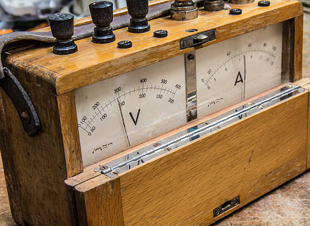 istock Vintage analog electric meter 505795654