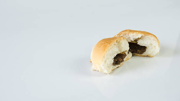 istock Red bean mini bun. Isolated on white background 505796926