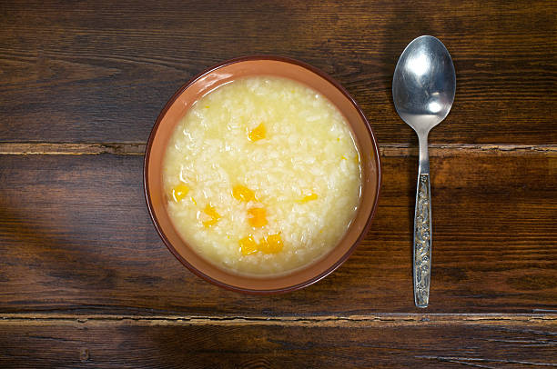 istock Rice porridge with pumpkin 505797036