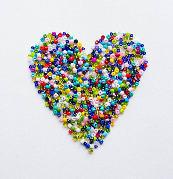 istock Heart made of beads 505802162