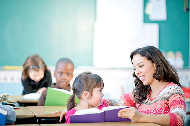istock Teacher Reading a Book to a Student 505802218