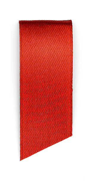 vermelho marcador isolado em fundo branco - article textile material new imagens e fotografias de stock