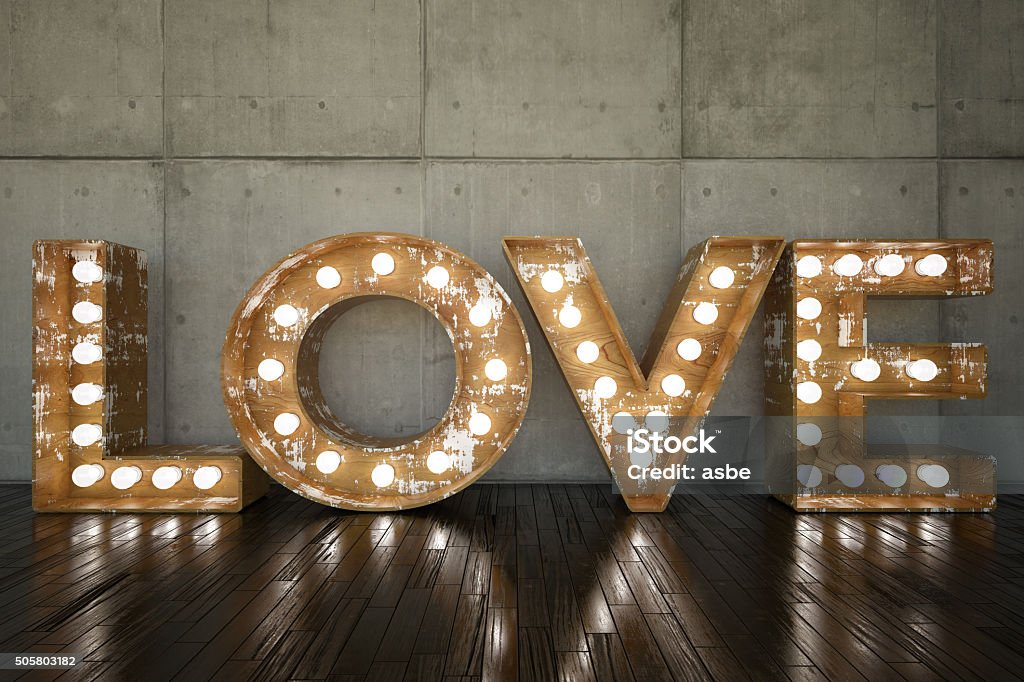 Lampadina di amore - Foto stock royalty-free di Amore