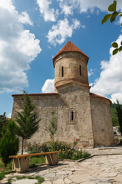 istock Old Albanian church in Kish Azerbaijan 505805784