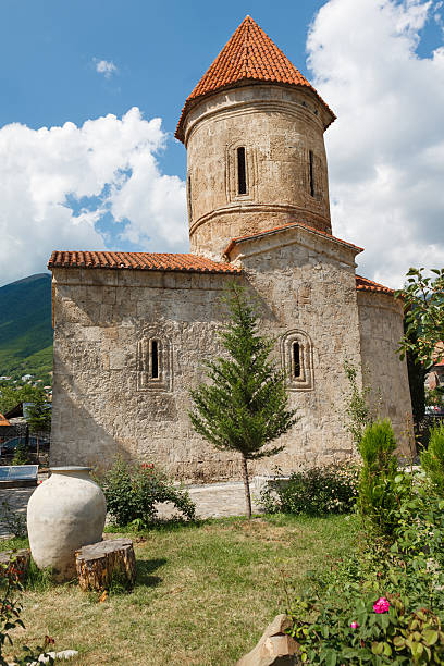 istock Old Albanian church in Kish Azerbaijan 505805864