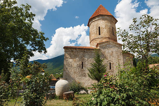 istock Old Albanian church in Kish Azerbaijan 505805892