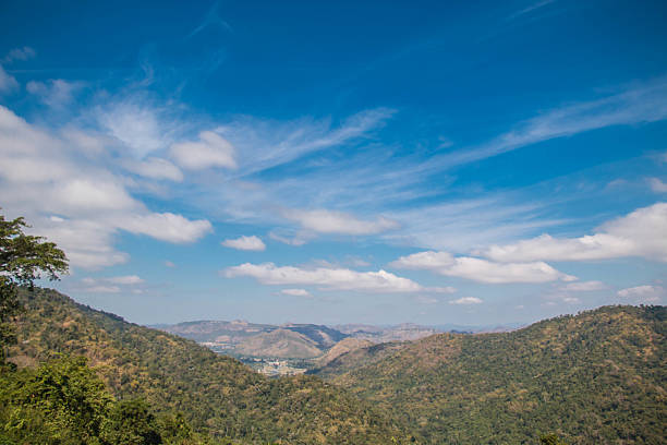 istock moutain and sky blue tint in Thailand 505818172