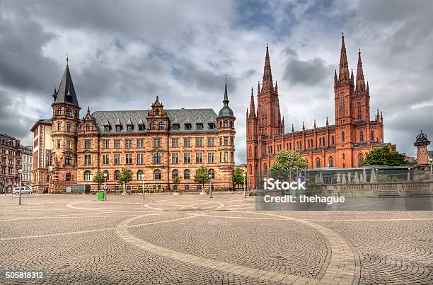 Wiesbaden Germany Stock Photo - Download Image Now - Wiesbaden, Germany, Town Hall - Government Building