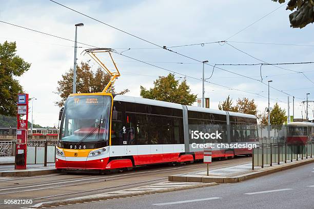 Modern Tram Skoda Stock Photo - Download Image Now - 2015, Architecture, Asphalt