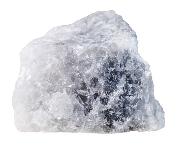istock Marble mineral stone isolated on white 505821334