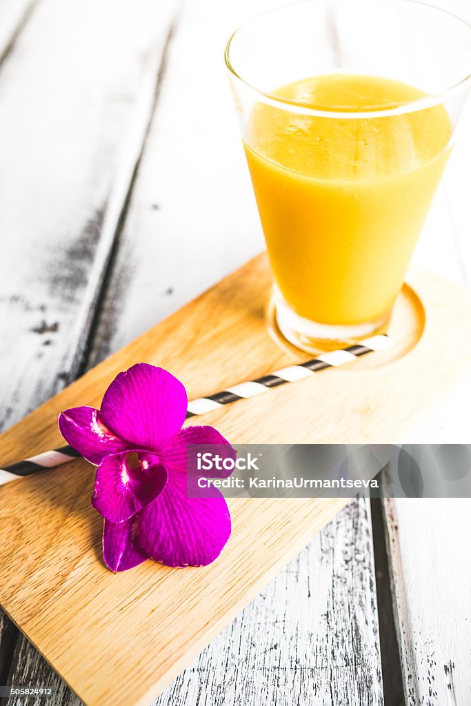 Mango shake, juice Blended Drink Stock Photo
