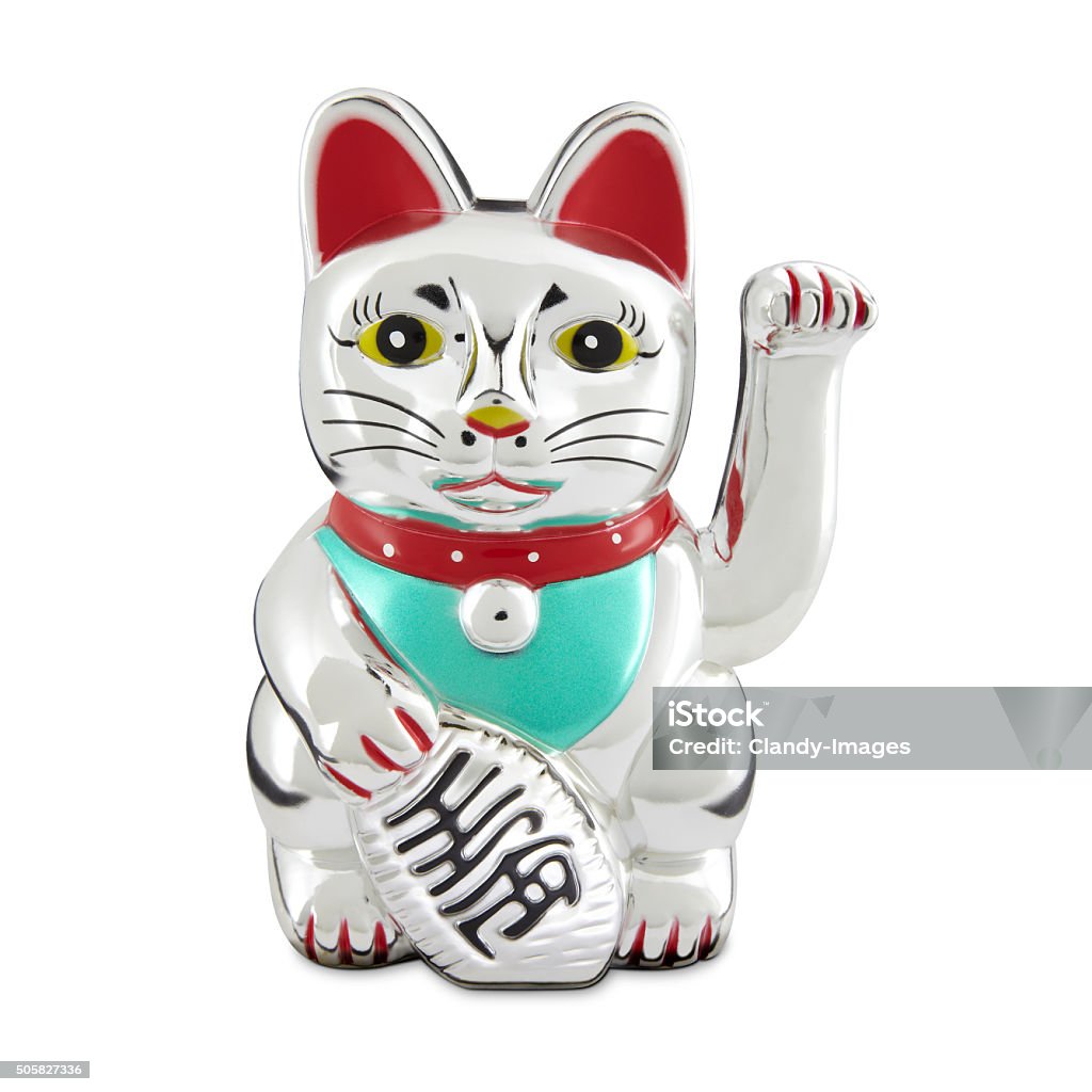 Lucky cat - Maneki Neko A figurine of a lucky cat, or Maneki Neko, very popular in China and the rest of the world and of Japanese origin. China - East Asia Stock Photo