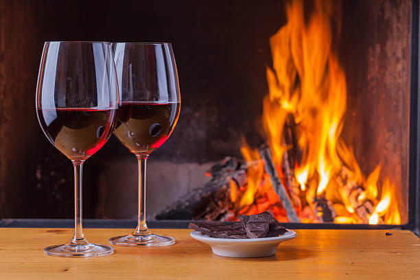 istock food and drinks at fireplace 505827464