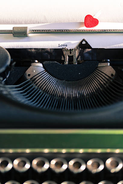 istock Old typewriter with words of love 505827934