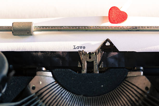 istock Old typewriter with words of love 505828012