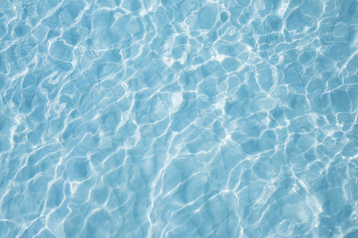 Mar azul con ondas de superficie reflejo aqua photo