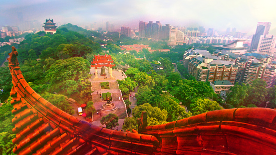 Aerial photography of Donglin Temple in Jiujiang, Jiangxi