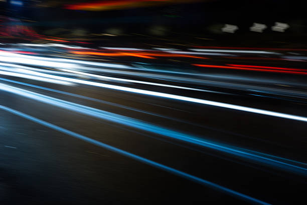 istock speed motion on road at night 505837931