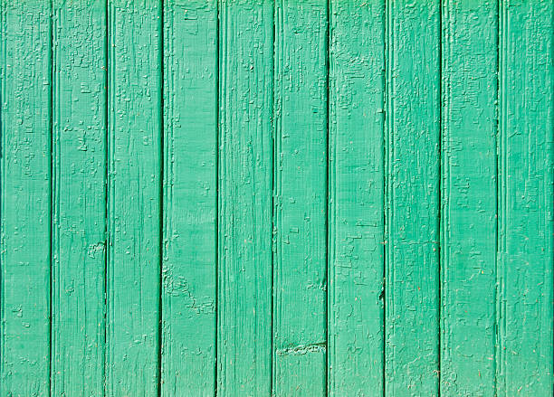 istock Old green wooden plank background 505839271
