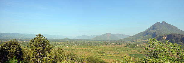 Panorama view point of Payathonsu in Kayin State, Myanmar.