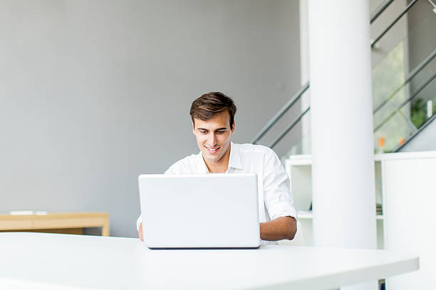 istock Young man in the office 505839439