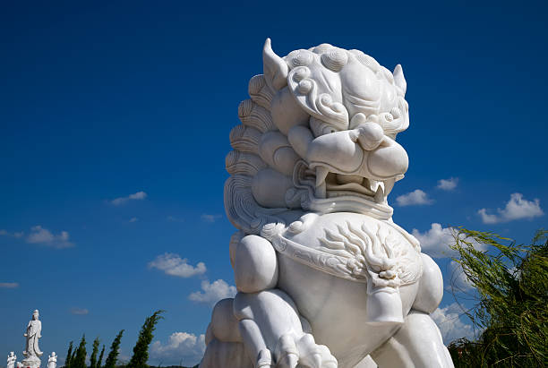 istock Stone carved with lion 505839454