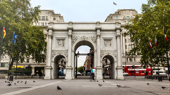 Marble Arch monument in London, UK