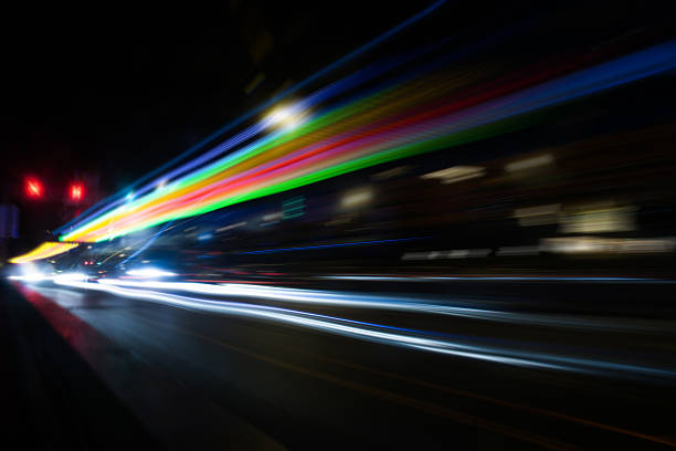 istock speed motion on road at night 505839981