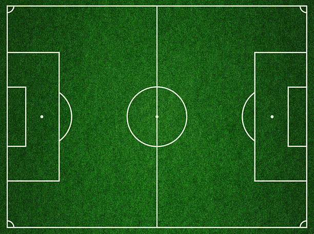 istock Soccer Football Pitch background textured 505839985