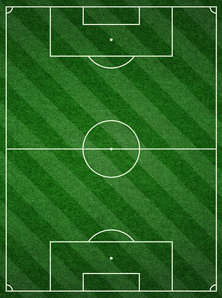 istock Soccer Football Pitch background textured 505840517