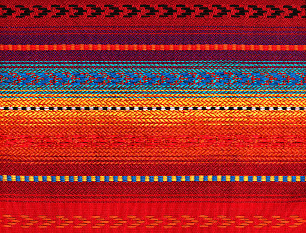 Blanket Detail with Latin American Color Pattern