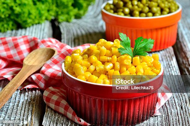 Preserved Sweet Corn Stock Photo - Download Image Now - Abundance, Canned Food, Cereal Plant