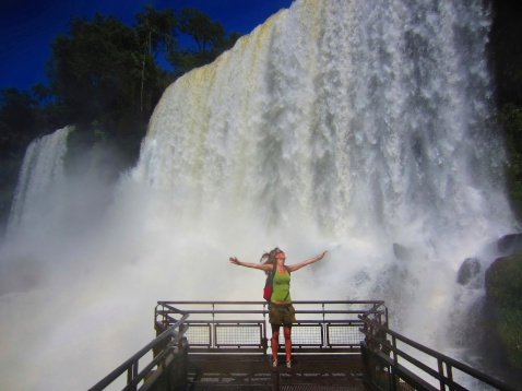 View of Iguazu Falls in Argentina