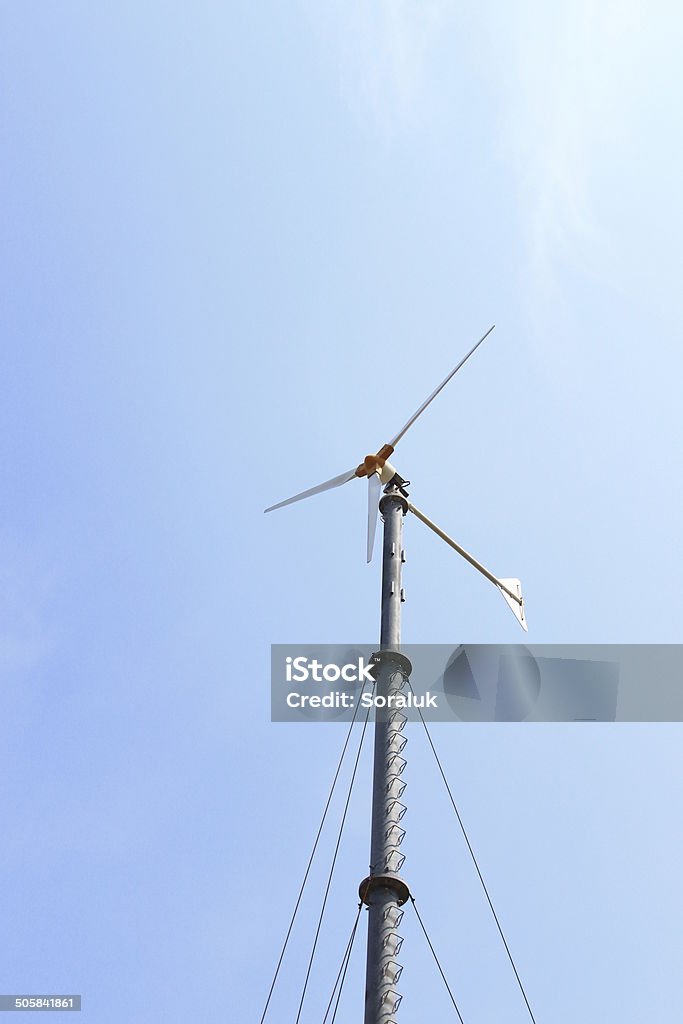 Wind Turbine Alternative Energy American-Style Windmill Stock Photo