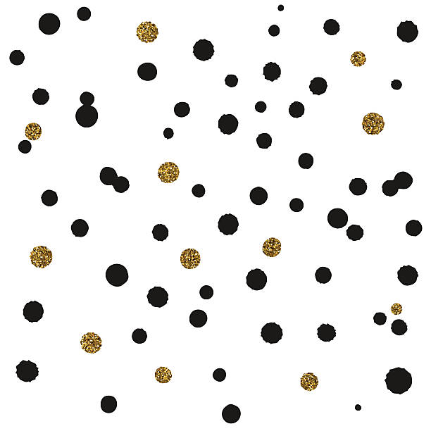 1,000+ Black And Gold Polka Dot Stock Illustrations, Royalty-Free ...