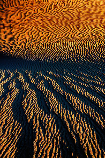 istock Abstract patterns in the sand and dune shapes. 505842995