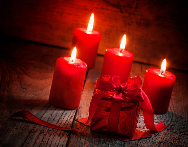 istock Gift for Valentine's Day in a red box 505843498