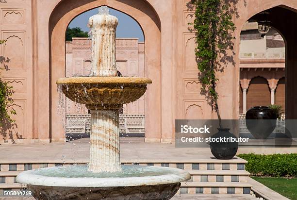 Fountain In A Garden Stock Photo - Download Image Now - Agra, Architecture, Asia