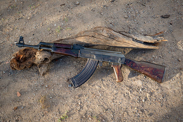istock Old Kalashnikov AK-47 from Afghanistan 505848112