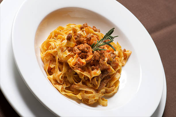 istock noodles with wild boar ragout 505849076