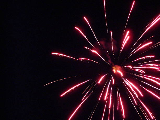 Red Firework bildbanksfoto