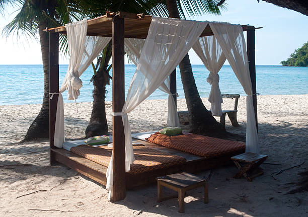 istock Beach massage gazebo 505863958
