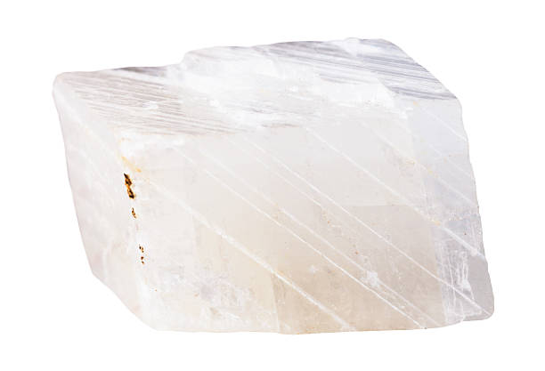 istock piece of white calcite mineral stone 505863982