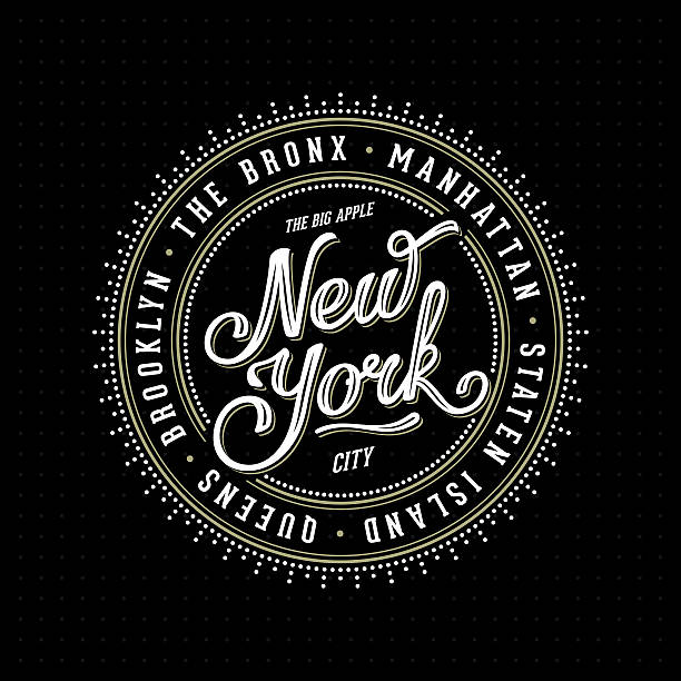 new york -schriftzug stempel schwarz - kunst und handwerkserzeugnis stock-grafiken, -clipart, -cartoons und -symbole