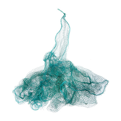 Fishing net isolated on a white background.