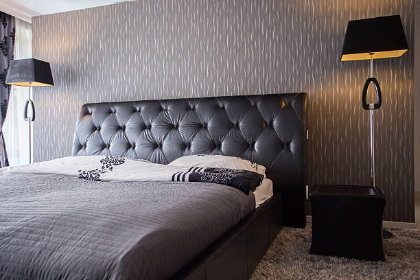 istock Modern and cozy bedroom 505869370