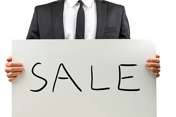 istock Businessman promoting a Sale 505869497